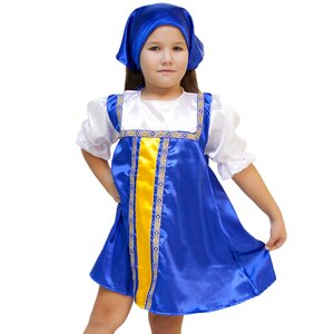 Карнавальный костюм Плясовой синий, рост 122-134 см Бока С фото 1