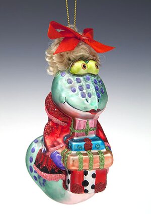 Елочная игрушка Змея "Мадам с подарками", 14,5 см Holiday Classics фото 1