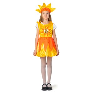 Карнавальный костюм Солнышко (платье), рост 122-134 см Бока С фото 2