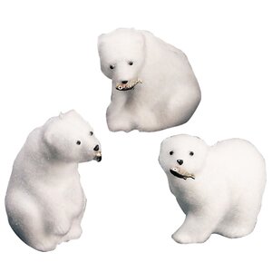 Елочная игрушка Медведь Полярный 12 см, подвеска Holiday Classics фото 1