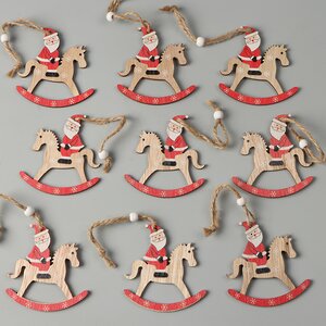Набор елочных игрушек Рождественские Скачки 7 см, 9 шт, подвеска Breitner фото 3