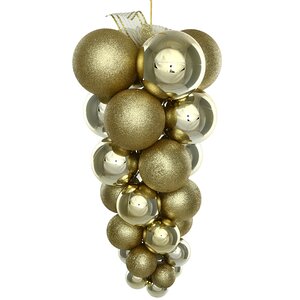 Гроздь из пластиковых шаров Almansora 50 см золотая Winter Deco фото 1