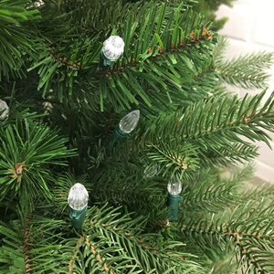 Искусственная елка с гирляндой Виндзор 167 см в деревянном кашпо, 200 теплых белых ламп, ЛИТАЯ + ПВХ A Perfect Christmas фото 3
