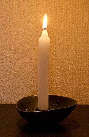 Свеча столовая, 17 см, 4 шт, белый НСК фото 2