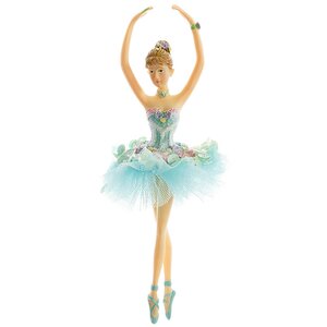 Елочное украшение Балерина Сильфида 17*8 см голубой, подвеска Holiday Classics фото 1