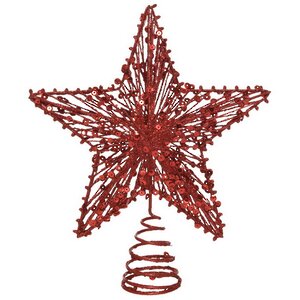Звезда на елку Persian Red 22 см Kaemingk фото 1