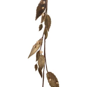 Гирлянда Ажурные листочки Миндаля 130 см с бусинками Kaemingk фото 1