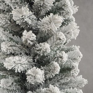 Искусственная елка Pensil Pine заснеженная 240 cм, ЛЕСКА + ПВХ Winter Deco фото 2