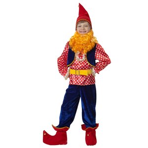 Карнавальный костюм Гном Весельчак, рост 116 см Батик фото 1