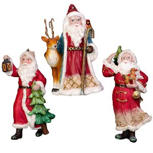 Елочная игрушка Санта Лесной с Оленем 12 см, подвеска Holiday Classics фото 2