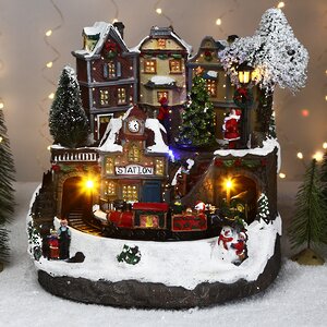 Светящаяся музыкальная композиция Уютное Рождество 27*27*26 см, уцененный Kaemingk фото 5
