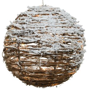 Светящийся шар Сноувальд 19 см 20 теплых белых мини LED ламп, на батарейках Kaemingk фото 3