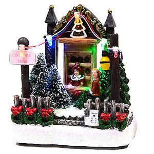 Светящаяся композиция "Рождественская Ярмарка", 11x7.5x14 см, LED, батарейка Kaemingk фото 1
