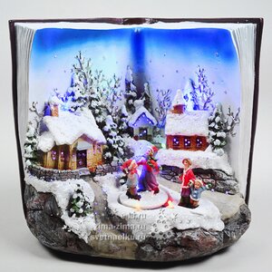Светящаяся композиция "Рождественская книга", 24x18.5x21 см, LED лампы Kaemingk фото 1