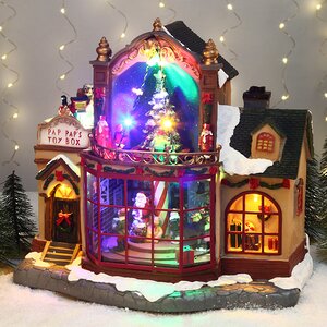 Светящаяся композиция Магазин игрушек Кэрол Таун 31*29 см, с движением и музыкой Kaemingk фото 1