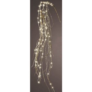 Светящаяся ветка-лиана Corre Gold 70 см, 120 теплых белых микро LED ламп, IP20 Kaemingk фото 1
