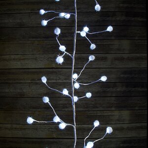 Гирлянда Снежные шарики 48 холодных белых LED ламп 1.2 м Kaemingk фото 2