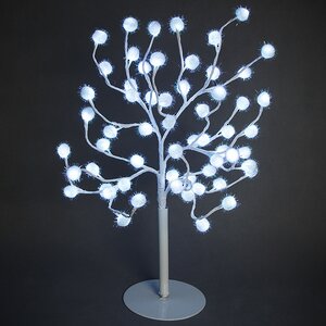 Светящееся дерево Снежные шарики, 60 см, 60 LED ламп, холодный белый Kaemingk фото 2