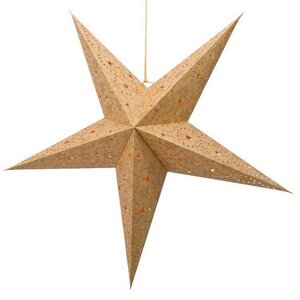 Звезда светящаяся из бумаги, 60 см, золотая Kaemingk фото 4