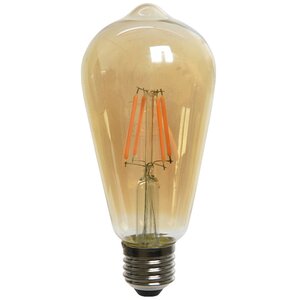 Светодиодная ретро лампа Эдисона 4W E27 янтарная Kaemingk фото 1