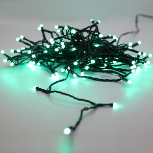 Светодиодная гирлянда нить Lumineo Dancing Lights 9.9 м, 100 теплых белых/разноцветных LED ламп, зеленый ПВХ, управление с телефона, диммер, IP44 Kaemingk фото 6