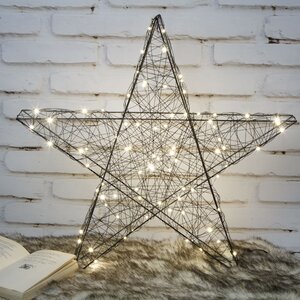 Светящаяся звезда Gold Coast - Star 60 см, 80 теплых белых Big&Bright LED ламп, IP44 Kaemingk фото 1