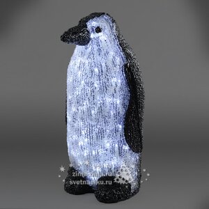 Пингвин "Арктический" светящийся 40 см, уличный, акрил, 80 холодных белых LED ламп Kaemingk фото 1