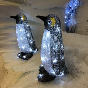 Пингвин Императорский светящийся 43 см, 34 LED ламп, IP44 Kaemingk фото 4