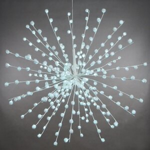 Светодиодное украшение Полярная Звезда: Snowfall 100 см, 280 холодных белых LED ламп, IP20 Kaemingk фото 1