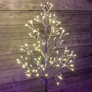 Новогоднее дерево 2D Lausanne Silver 78 см, 140 теплых белых LED ламп с мерцанием, IP44 Kaemingk фото 4