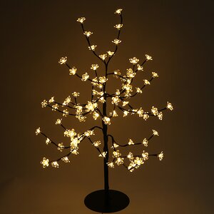 Светодиодное дерево "Цветущая Яблоня", 90 см, уличное, 96 LED ламп, теплый белый Kaemingk фото 1