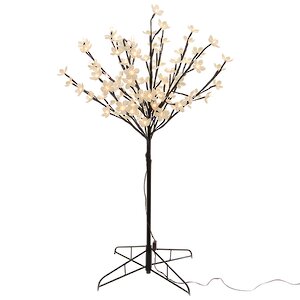 Светодиодное дерево Цветущая Яблоня 120 см, 128 теплых белых LED ламп, IP44 Kaemingk фото 1