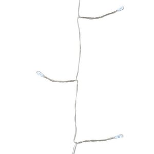 Светодиодная гирлянда Роса Объемная 12 м, 240 холодных белых мини LED ламп, серебряная проволока, контроллер, IP44 Kaemingk фото 1