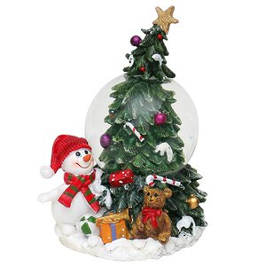 Снежный шар "Рождество на дворе! - Снеговик", 10*13.5*8.5 см Sigro фото 1