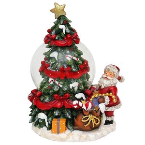 Снежный шар "Рождество на дворе! - Санта", 10*13.5*8.5 см Sigro фото 1