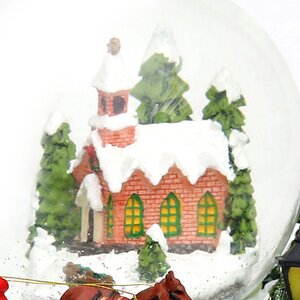 Музыкальная композиция со снежным шаром и подсветкой Зимняя Мечта 23*20 см Sigro фото 5