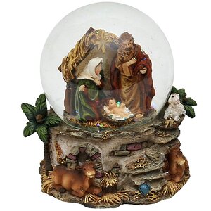 Снежный шар Святое Семейство в Вифлееме, 9 см Sigro фото 1