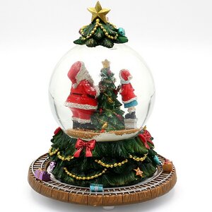 Музыкальный снежный шар Christmas Express 18 см, с движением, на батарейках Sigro фото 3