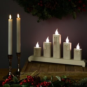 Светильник-горка Сияющие свечи 37*22 см, 5 свечей Sigro фото 2