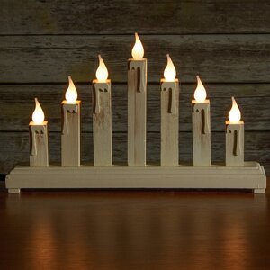Светильник-горка Сияющие свечи 37*22 см, 7 свечей Sigro фото 2