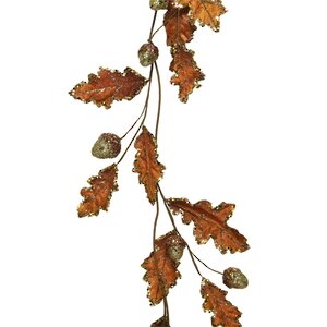 Интерьерная гирлянда с листьями Дуб - Brown Leaf 130 см Kaemingk фото 1