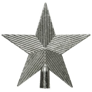 Звезда на елку Bonifacio 19 см серебряная Kaemingk фото 1