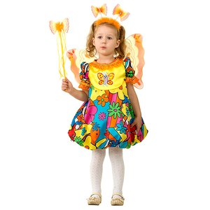 Карнавальный костюм Бабочка, рост 104 см Батик фото 1