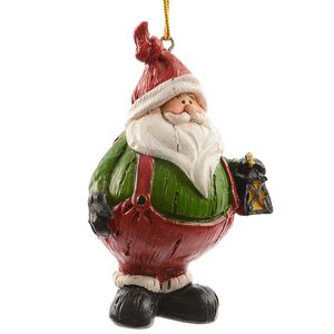 Елочная игрушка Радость Рождества - Санта 6*9 см, подвеска Kaemingk фото 1