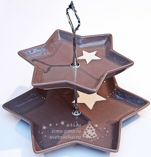 Этажерка под закуски "Звезды" керамика, 24 см Koopman фото 1
