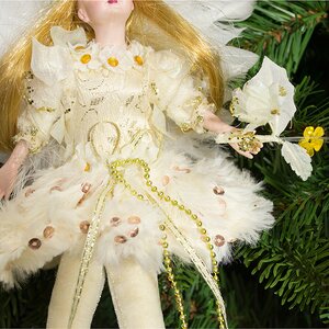 Кукла на елку Фея Лориэль 22 см, подвеска Eggl фото 4