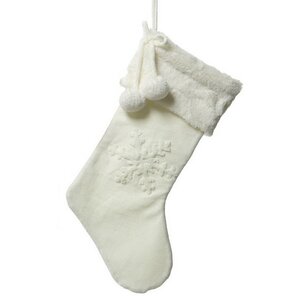 Новогодний носок Swedish Snowflake 53 см Kaemingk фото 1