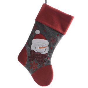 Носок для подарков "Рождественская Классика Снеговик", 45 см Kaemingk фото 1