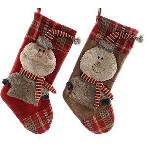 Носок для подарков Рождественский эксклюзив Снеговик, 50 см Kaemingk фото 2