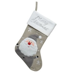 Новогодний носок Happy Christmas: Санта-Клаус 40 см Kaemingk фото 1